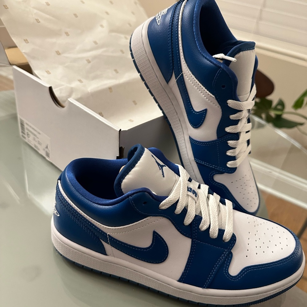 NIB Jordan 1 Low Women's Marina Blue Size 8.5